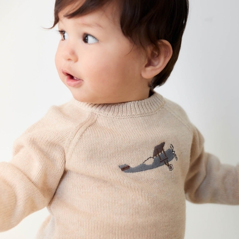 Jamie Kay Ethan Jumper - Oatmeal Marle Avion